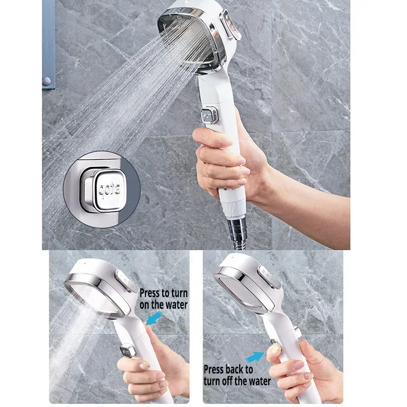 High Pressure Built-In Filter Shower Head